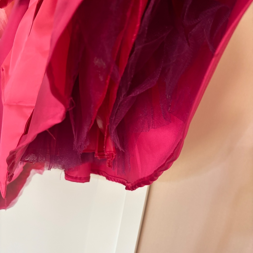Handmade Taffeta Girls Dress with Sash - Picture 3 of 5